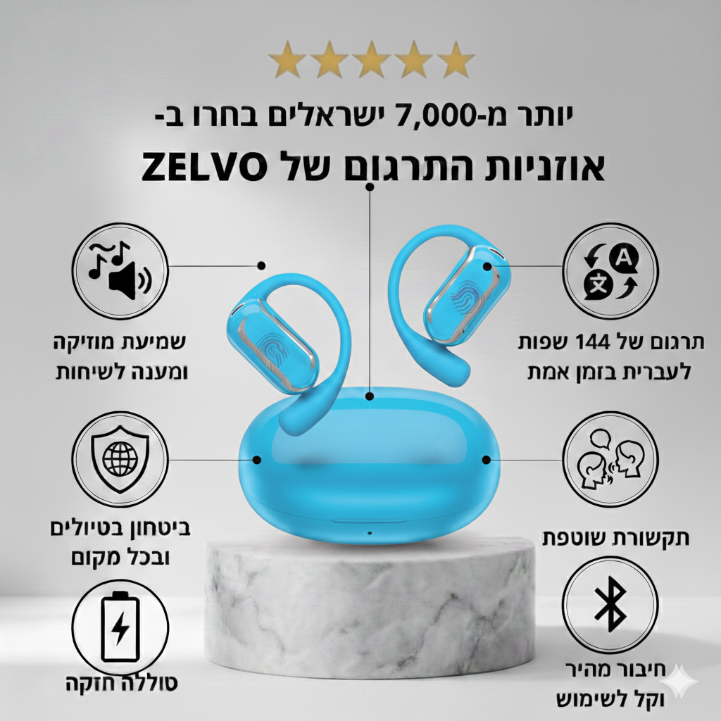 האוזניות המתרגמות של Zelvo