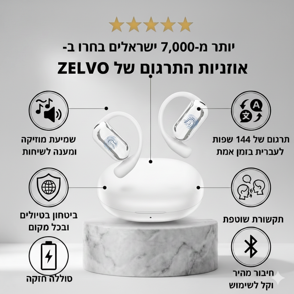 האוזניות המתרגמות של Zelvo