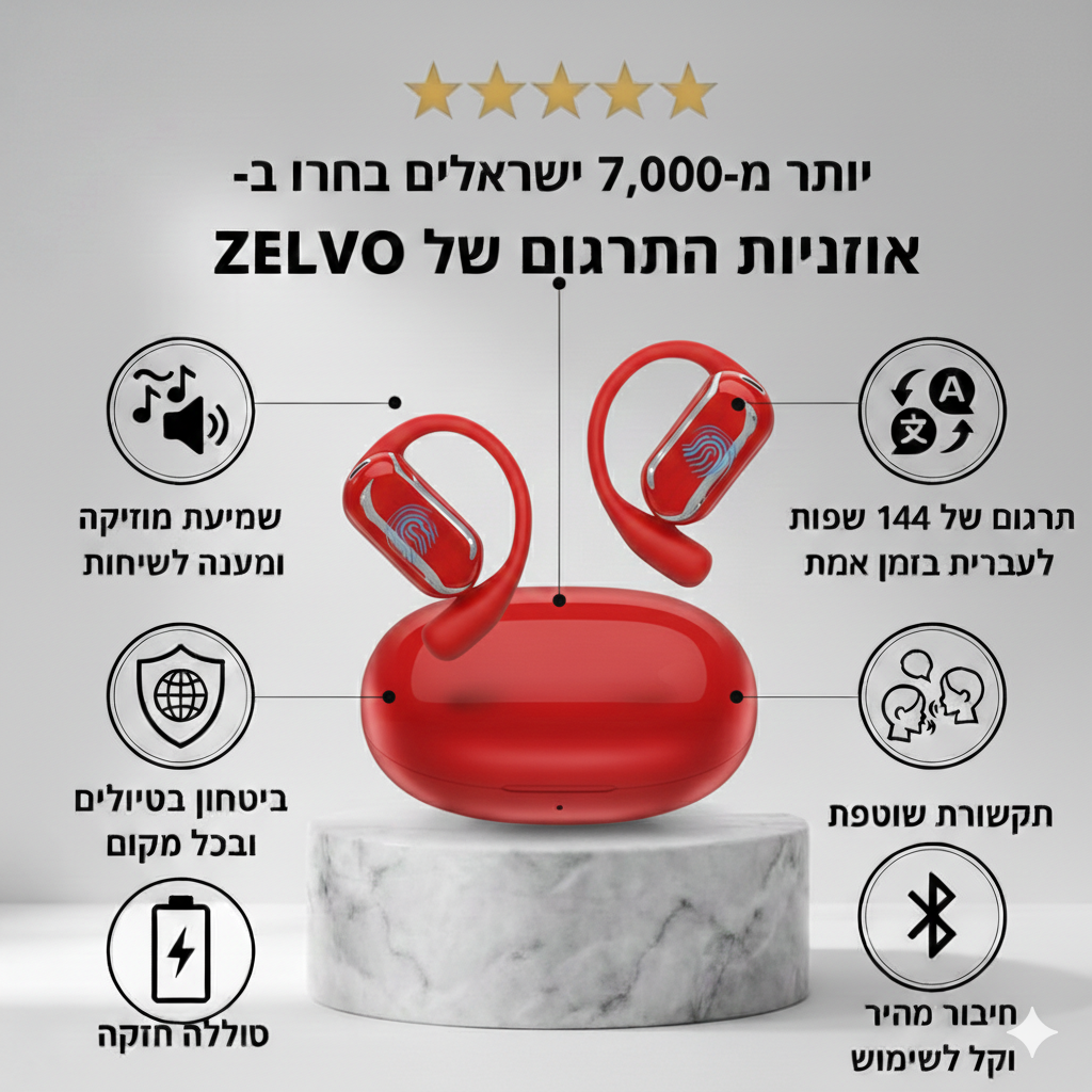 האוזניות המתרגמות של Zelvo