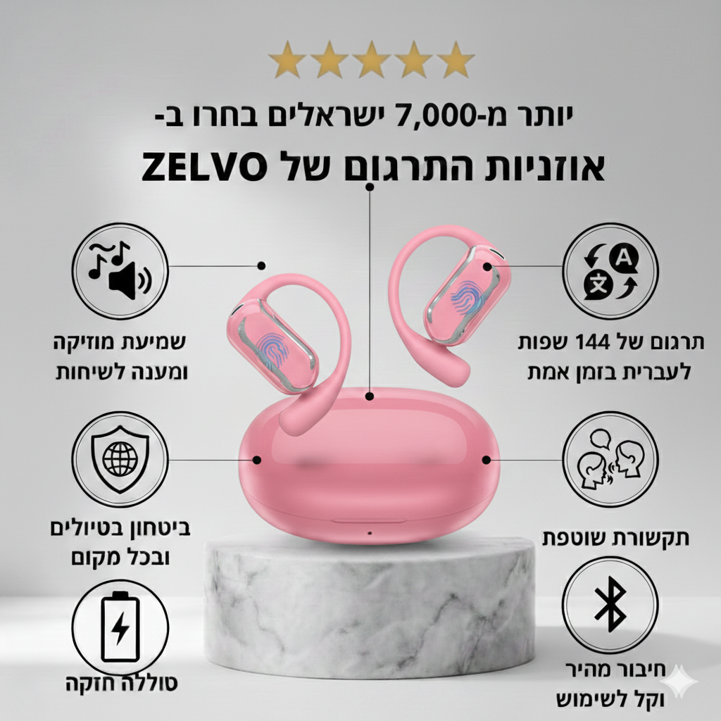 האוזניות המתרגמות של Zelvo