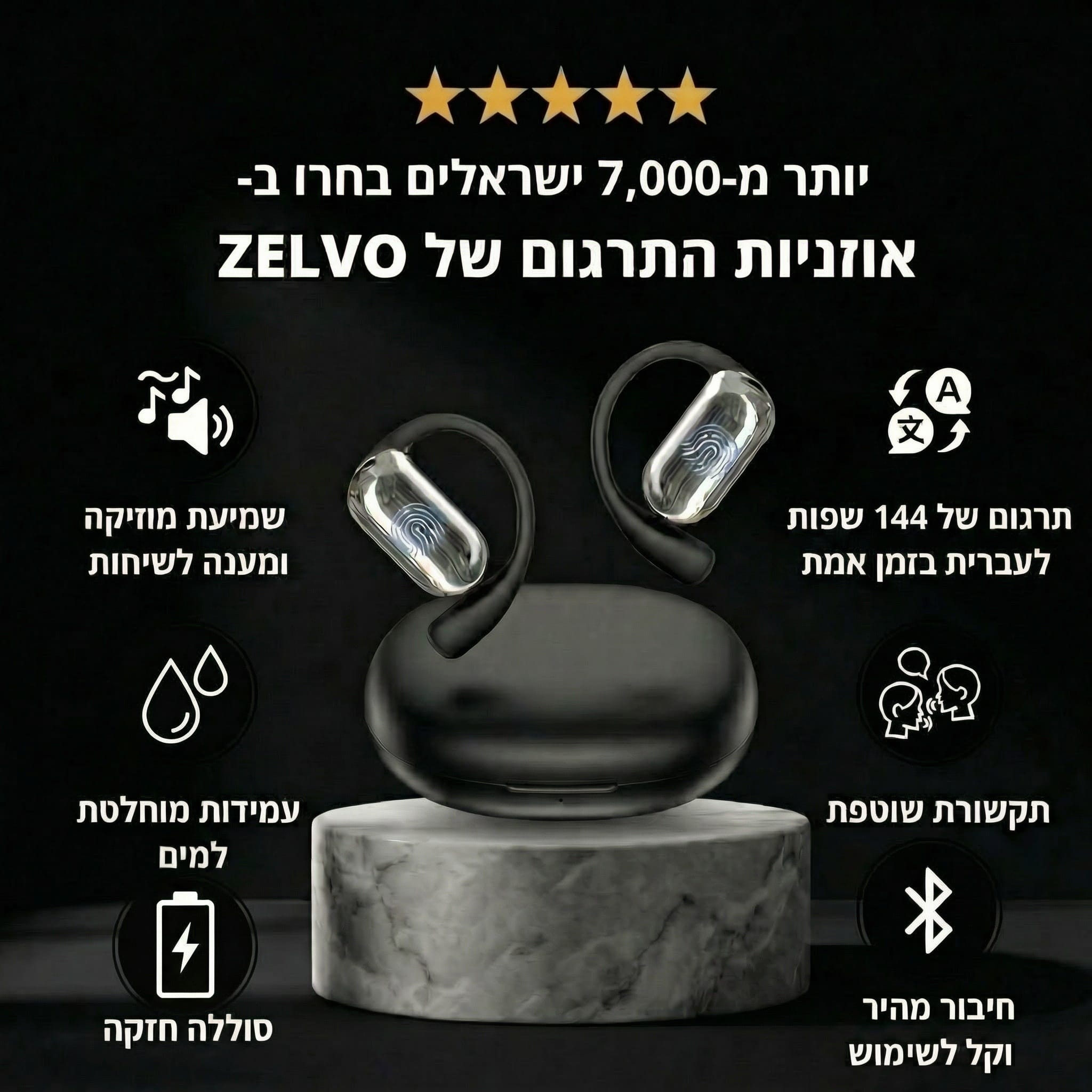 האוזניות המתרגמות של Zelvo
